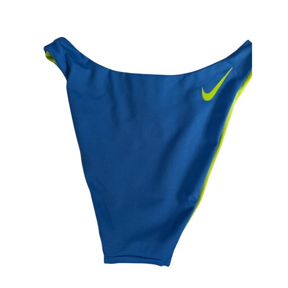 Nike Womens Reversible Swim Bottom XS Blue & Neon Green Move to Zero Bikini - Picture 7 of 12